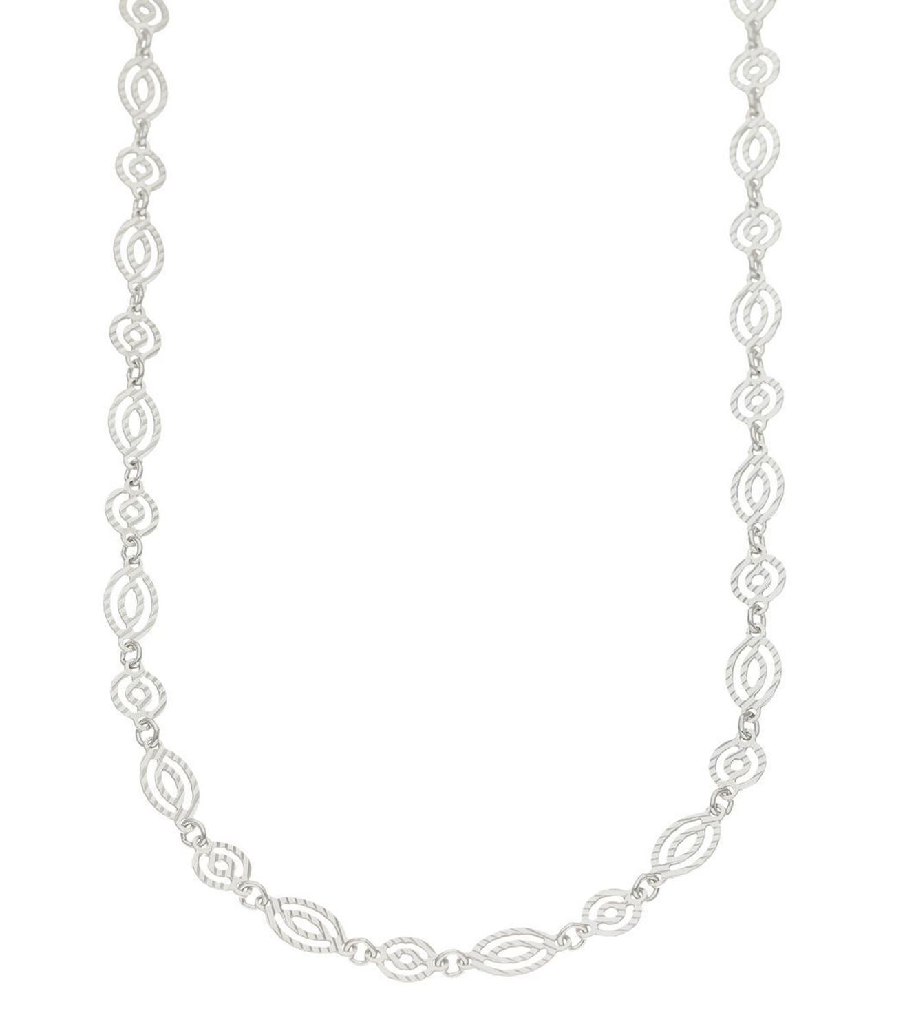 Srebrny łańcuszek 925 ozdobne ogniwka 0,45 mm DIA-LAN-9694-925. Srebrny łańcuszek najwyższej próby srebra 925. Łańcuszek srebrny o splocie ozdobnych ogniwek idealny na prezent. Łańcuszek srebrny damski o wadze 4,50 gram i szerokości  (1).jpg