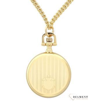 Zegarek kieszonkowy mały JVD Okrągły Złoty z cyframi arabskimi LK08 (2).jpg