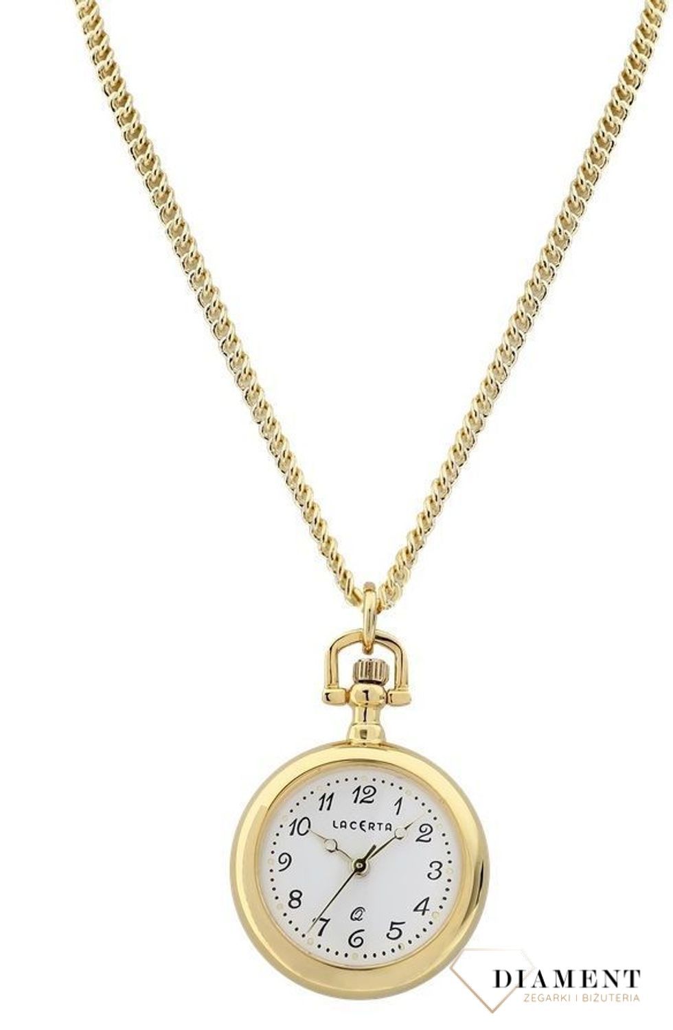 Zegarek kieszonkowy mały JVD Okrągły Złoty z cyframi arabskimi LK08 (1).jpg