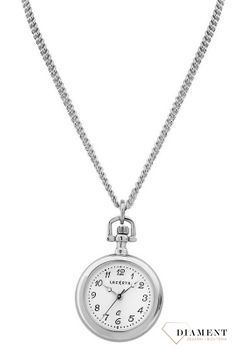 Zegarek kieszonkowy JVD Mały Okrągły Srebrny z cyframi arabskimi LK09 (3).jpg