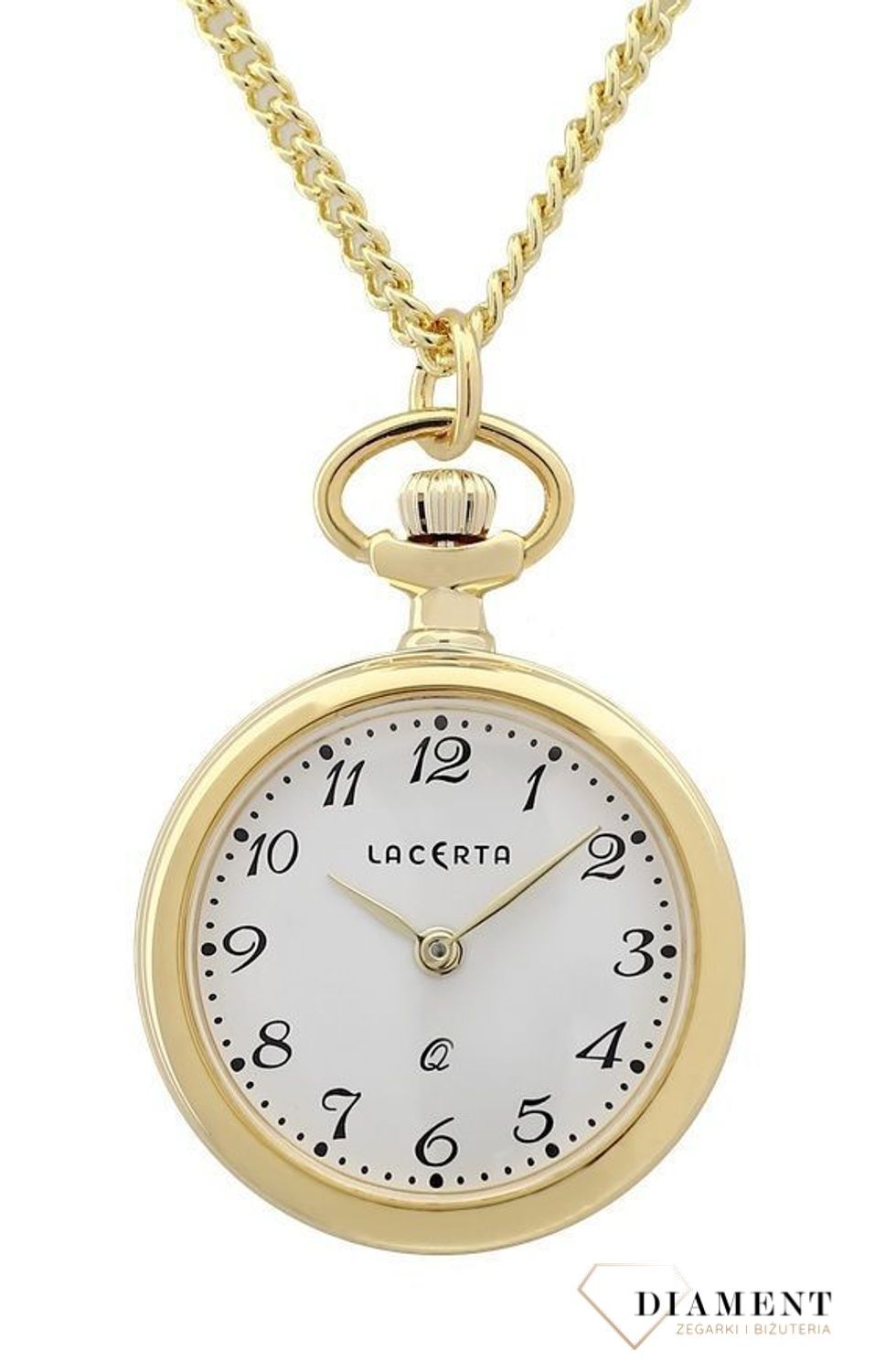 Zegarek kieszonkowy JVD Okrągły Złoty z cyframi arabskimi LK11 (1).jpg