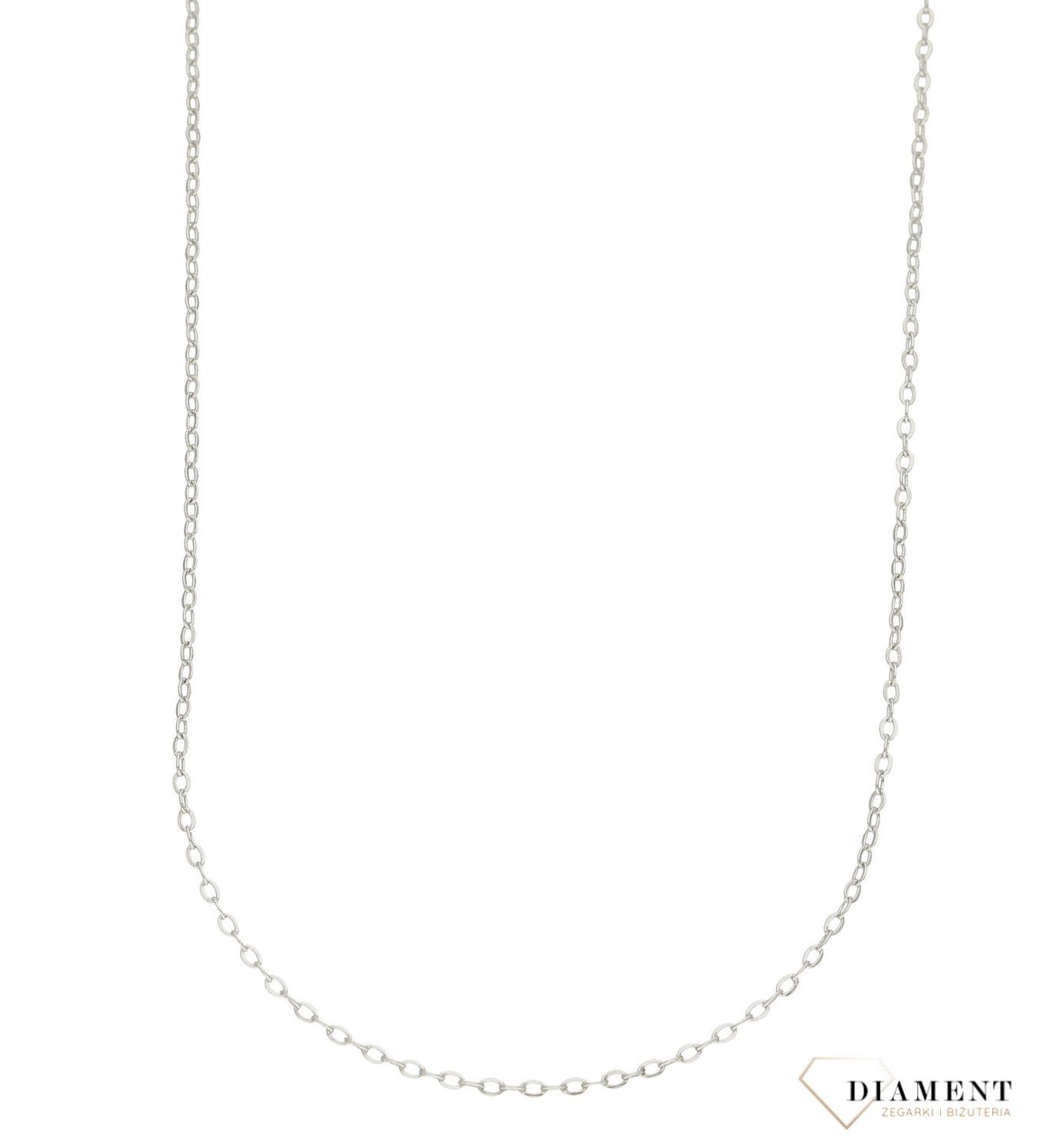 Naszyjnik srebrny o splocie ankier rodowany 40 cm DIA-Lancuszek-Rodowany-925. Uniwersalny splot łańcuszka. Krótki łańcuszek na komunie. Łańcuszki do zawieszek1.jpg