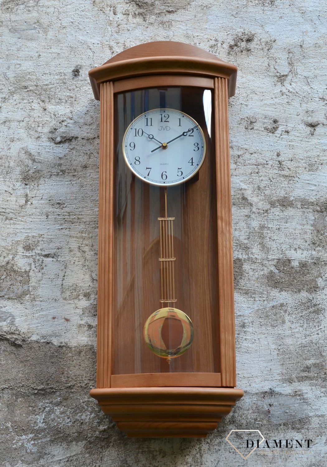 Zegar ścienny JVD drewniany wiszący kwarcowy N2220.11.jpg