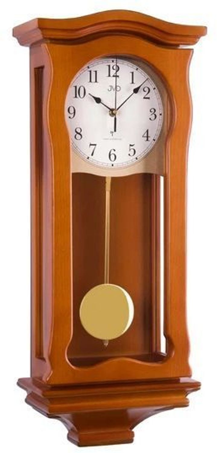 Zegar ścienny sterowany radiowo Drewniany zegar JVD NR2219.41.jpg