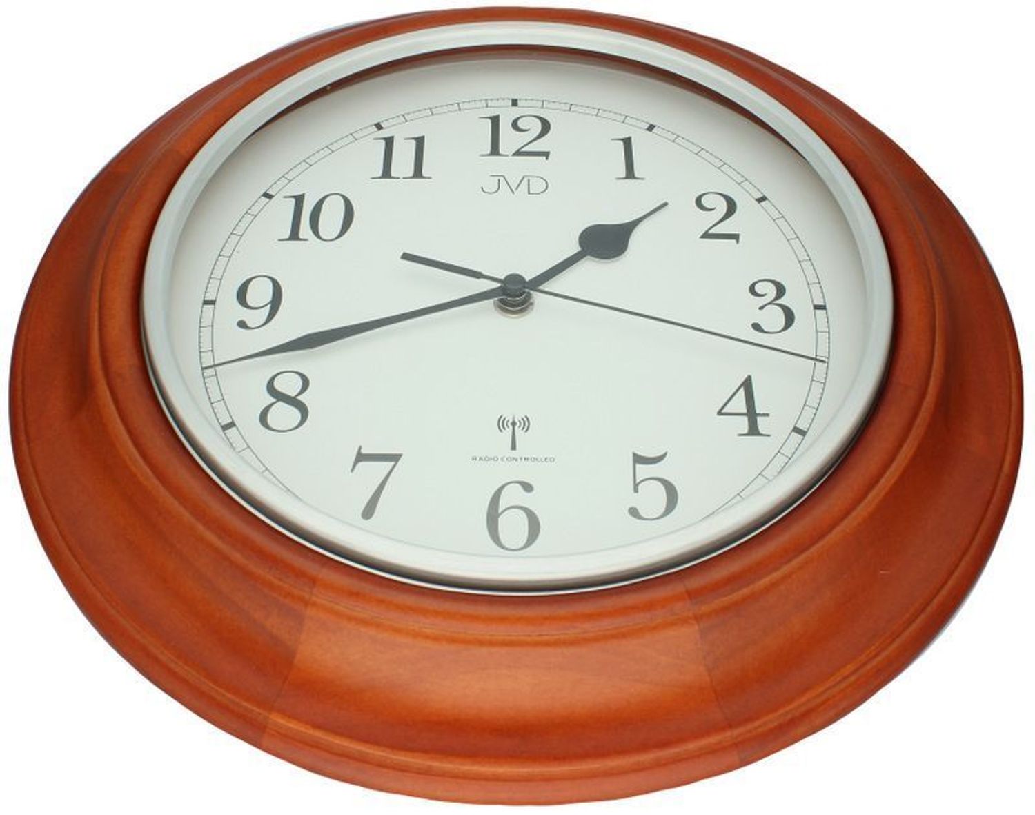 Zegar sterowany radiowo drewniany JVD NR27043.23 Radio Controlled.jpg