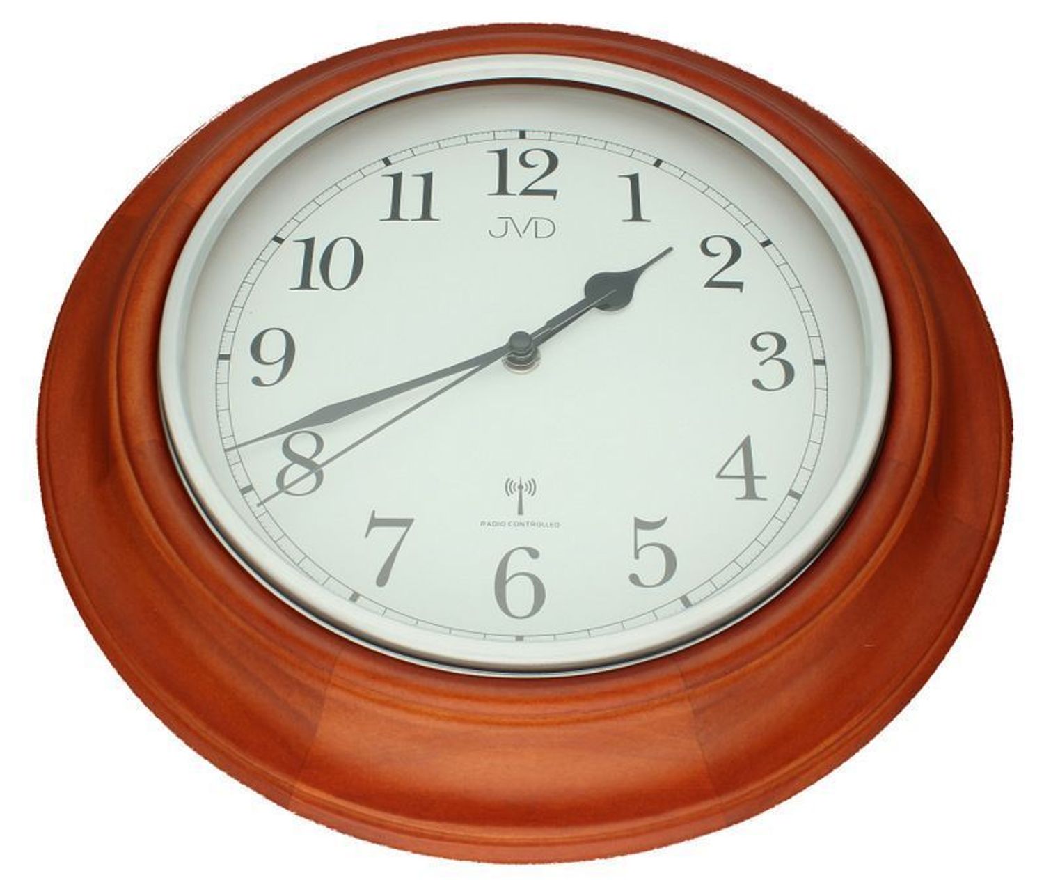 Zegar sterowany radiowo drewniany JVD NR27043.23 Radio Controlled.jpg