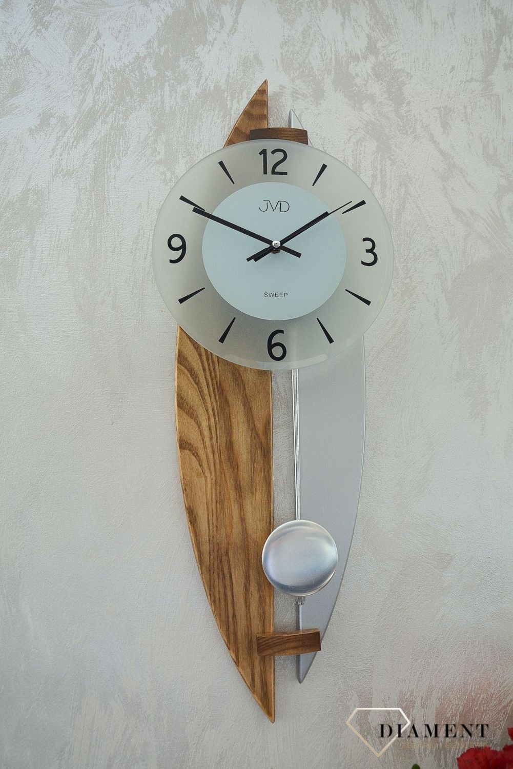 Ścienny zegar wahadłowy JVD NS1706878.png
