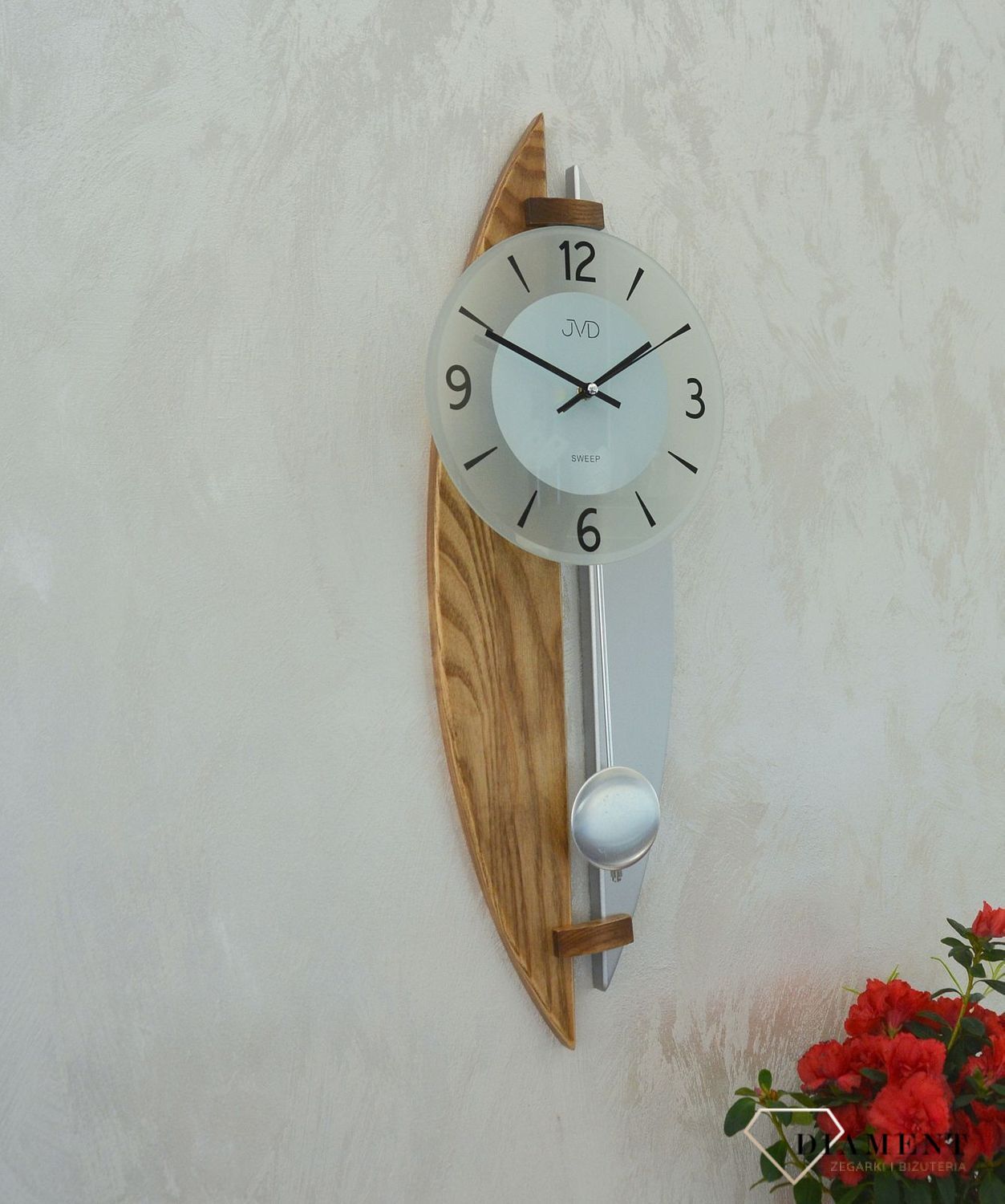 Ścienny zegar wahadłowy JVD NS1706878.png