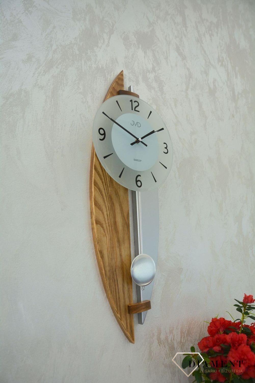 Ścienny zegar wahadłowy JVD NS1706878.png