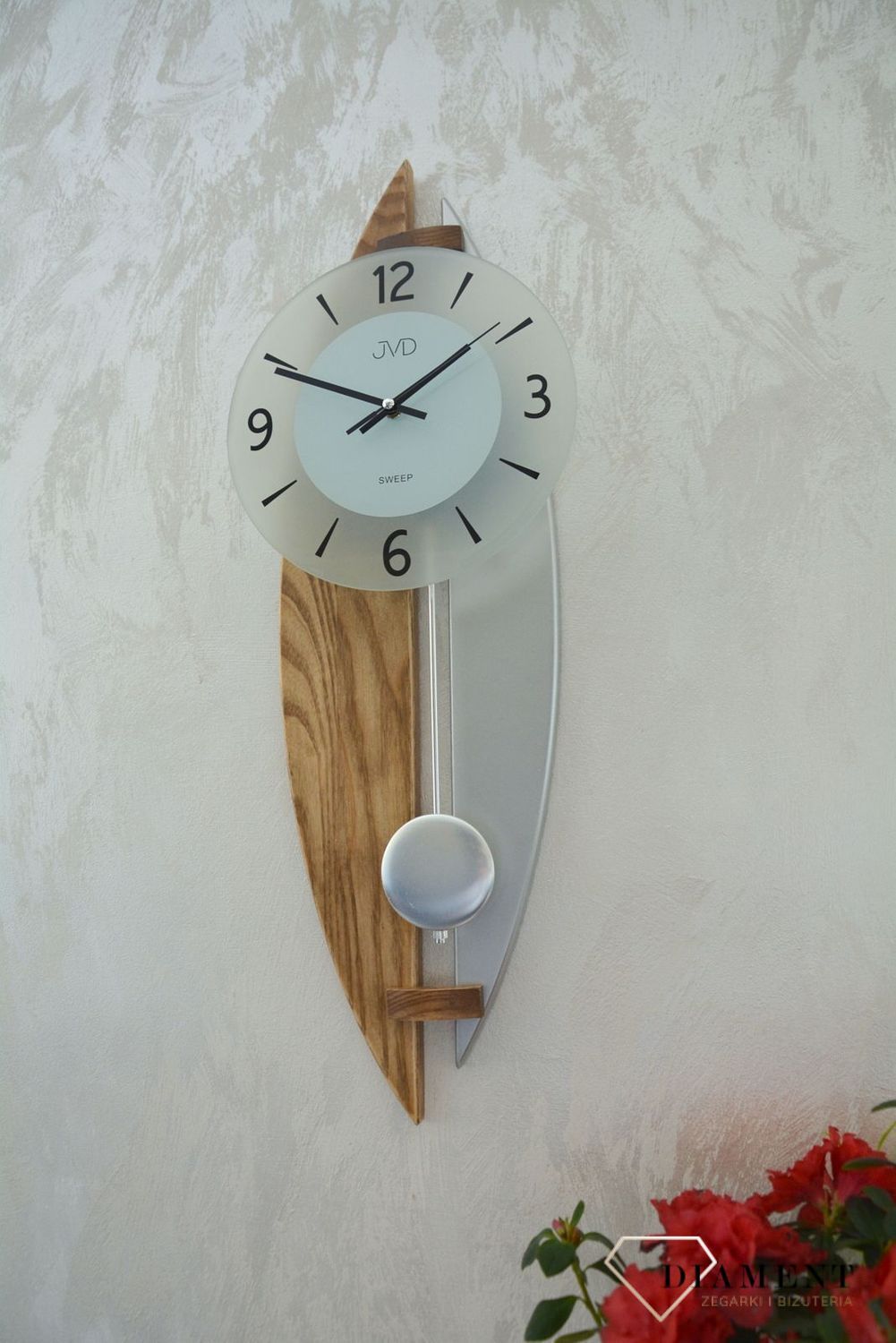 Ścienny zegar wahadłowy JVD NS1706878.png