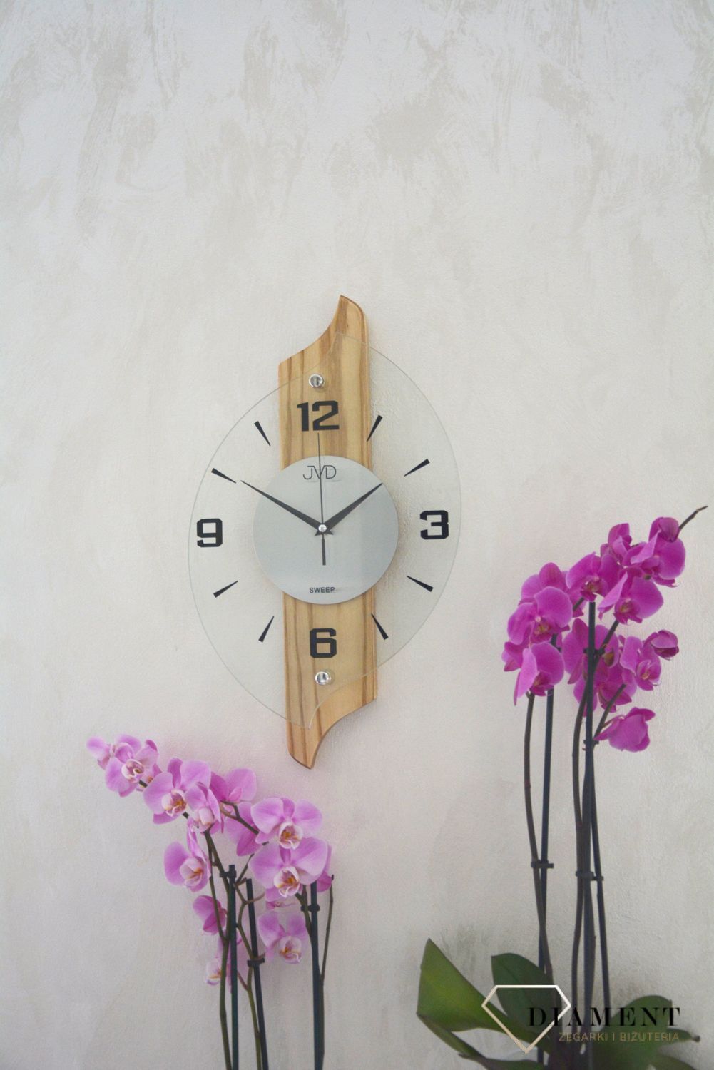 Zegar ścienny JVD jasny dąb NS18007.78,.jpg