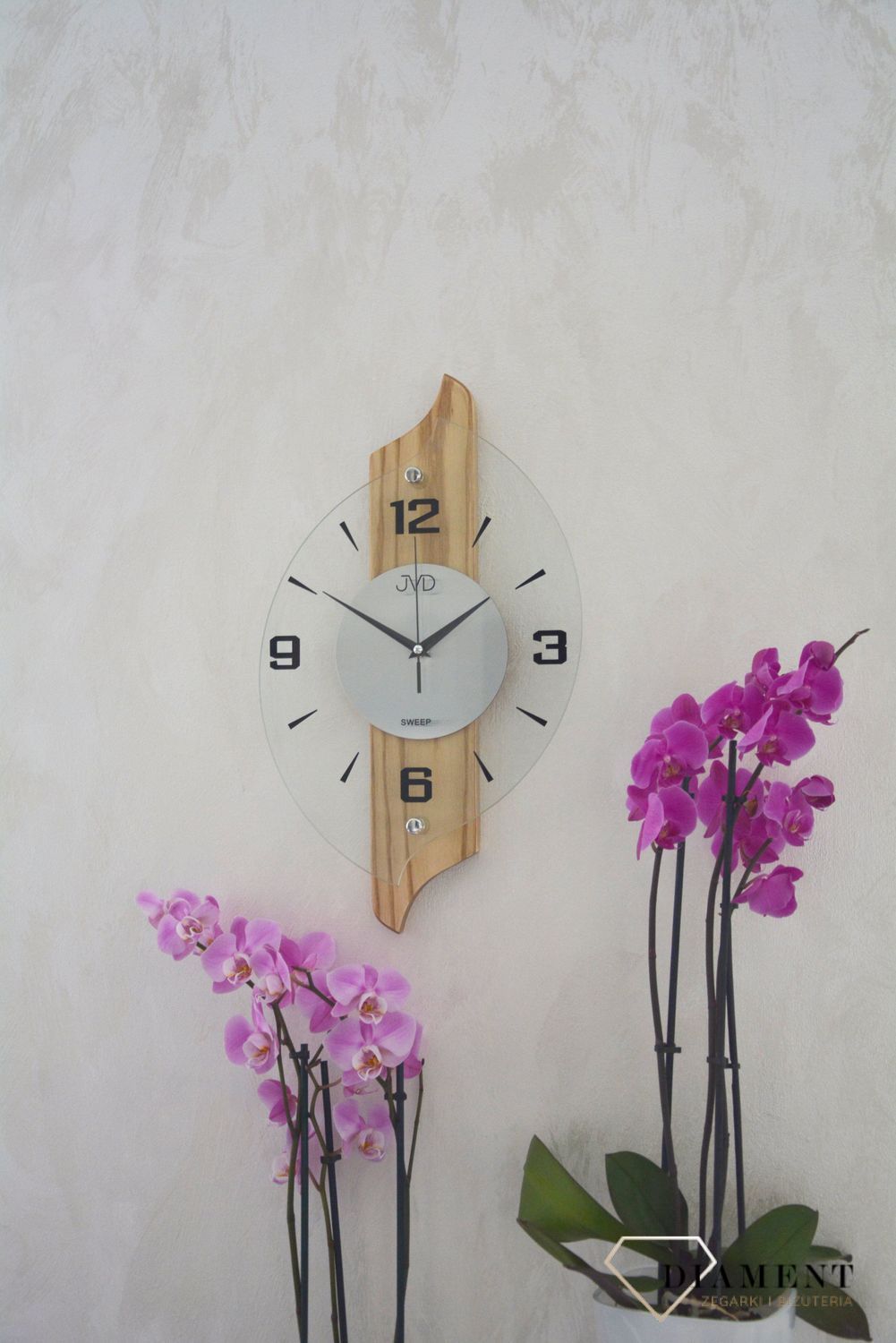 Zegar ścienny JVD jasny dąb NS18007.78,.jpg