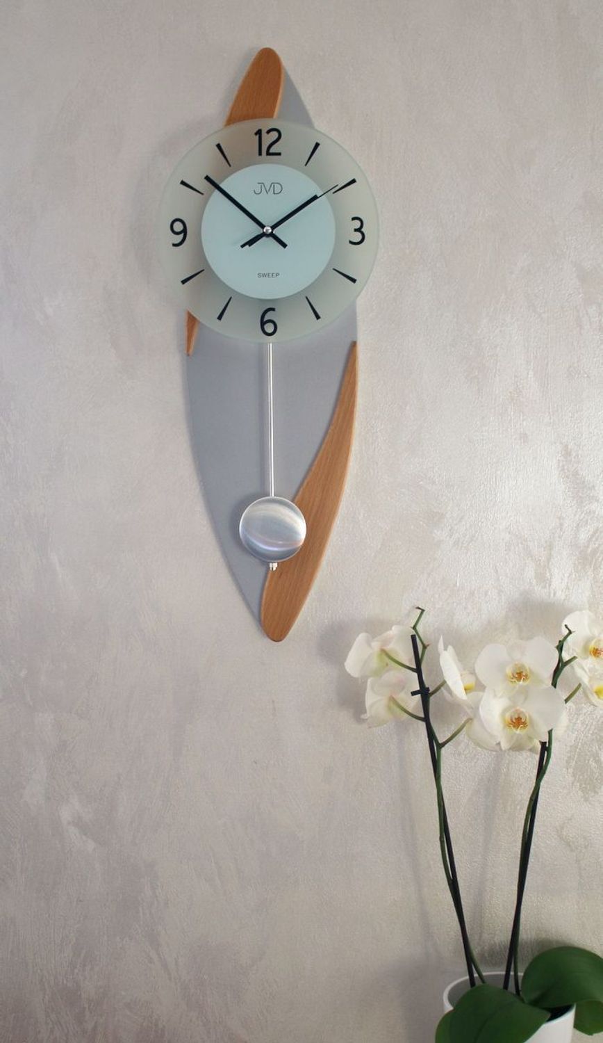 Zegar ścienny z wahadłem JVD NS18009.68 ✓Zegary ścienne z wahadłem ✓ Zegary do salonu ✓ Nowoczesne zegary na ścianę  (1).JPG