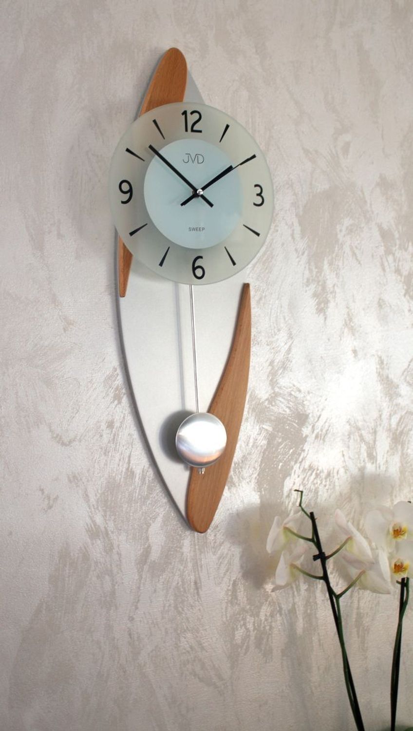 Zegar ścienny z wahadłem JVD NS18009.68 ✓Zegary ścienne z wahadłem ✓ Zegary do salonu ✓ Nowoczesne zegary na ścianę  (1).JPG