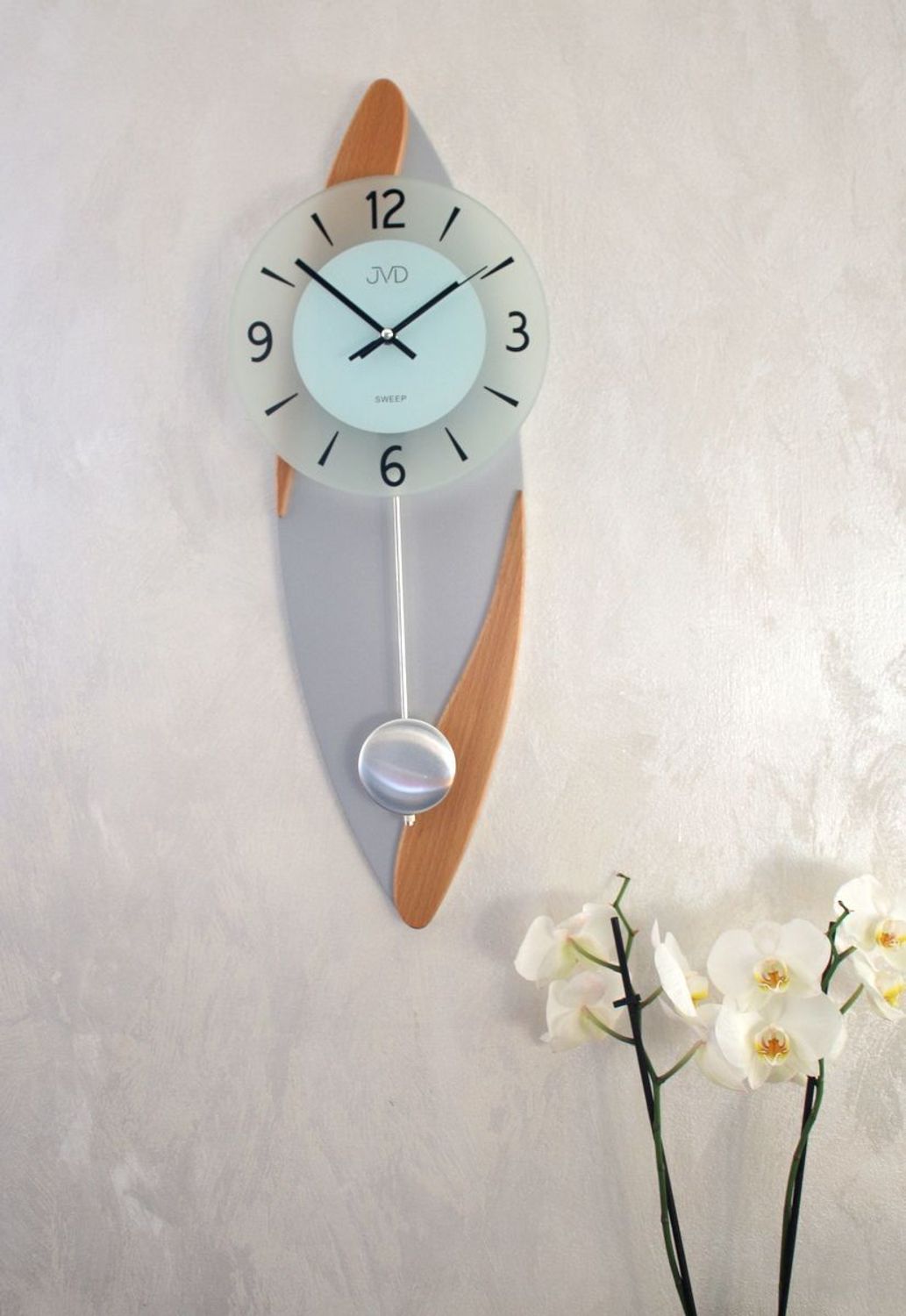 Zegar ścienny z wahadłem JVD NS18009.68 ✓Zegary ścienne z wahadłem ✓ Zegary do salonu ✓ Nowoczesne zegary na ścianę  (1).JPG