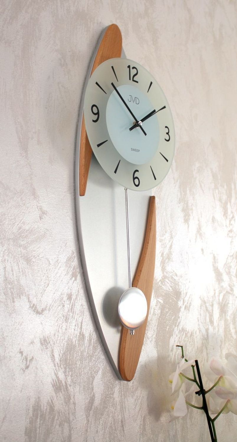Zegar ścienny z wahadłem JVD NS18009.68 ✓Zegary ścienne z wahadłem ✓ Zegary do salonu ✓ Nowoczesne zegary na ścianę  (1).JPG