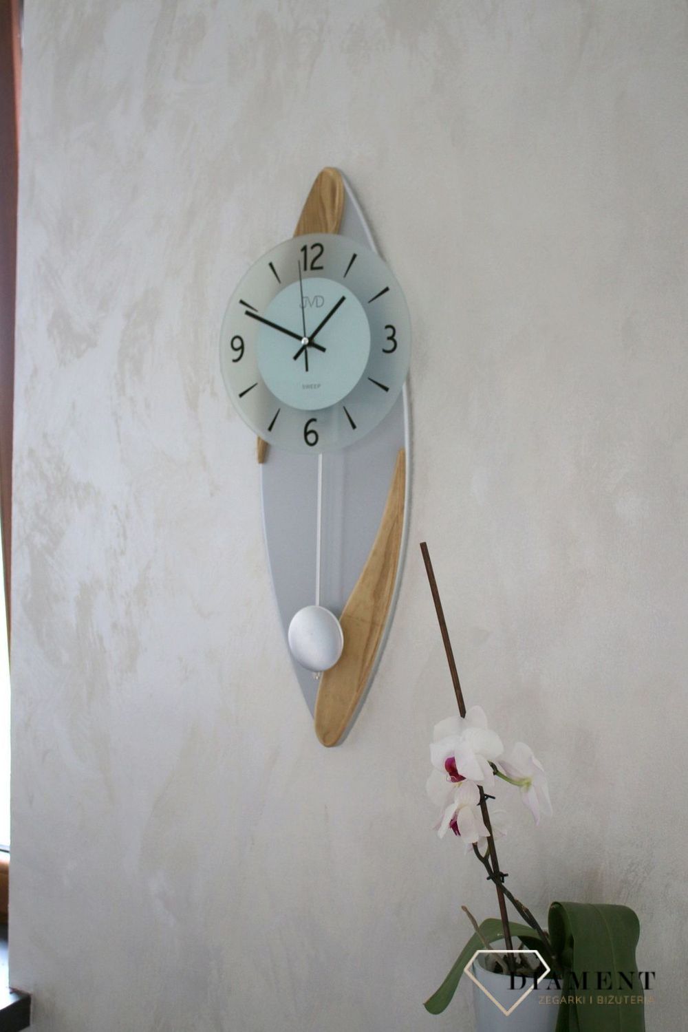 Ścienny zegar wahadłowy JVD NS1800978.png