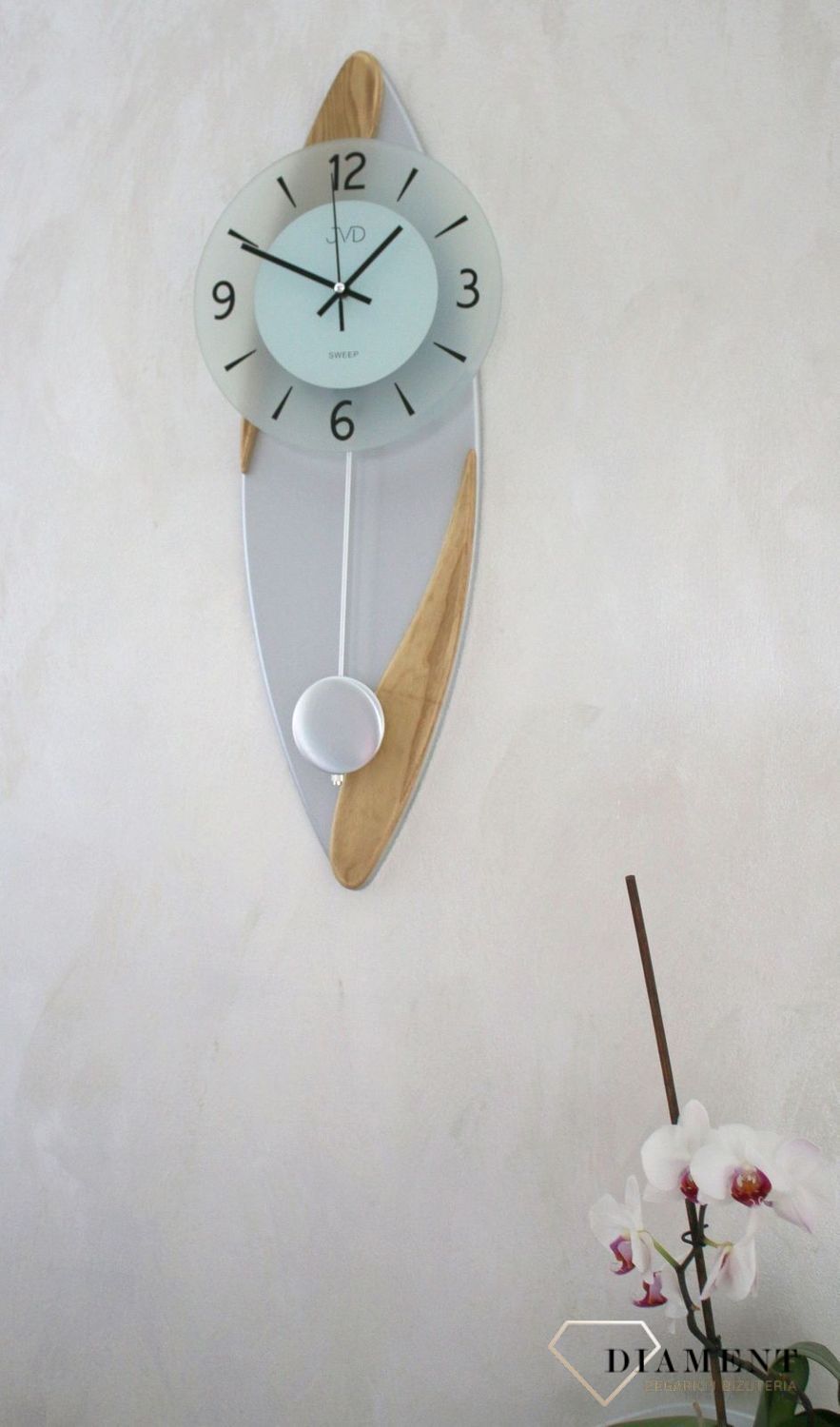Ścienny zegar wahadłowy JVD NS1800978.png