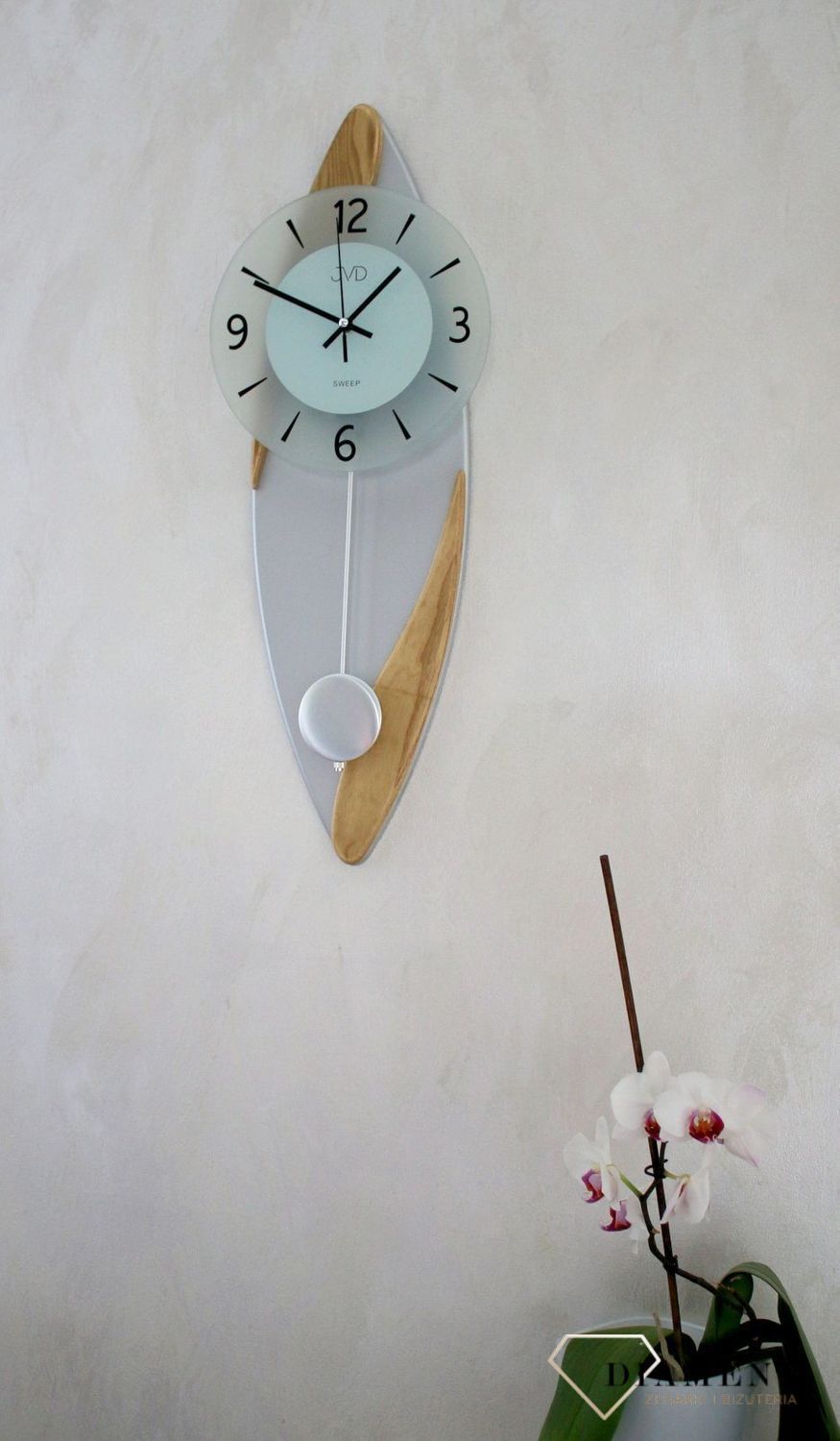 Ścienny zegar wahadłowy JVD NS1800978.png