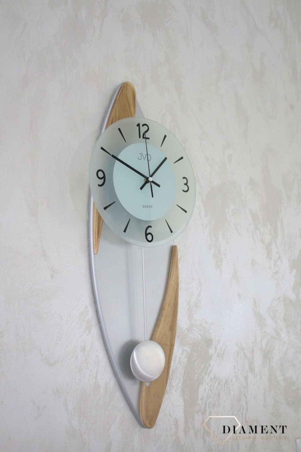 Ścienny zegar wahadłowy JVD NS1800978.png
