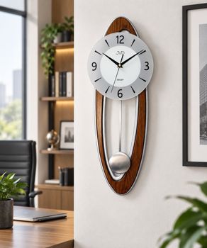 Zegar ścienny JVD z wahadłem NS18053.2 brązowy drewniany - płynący sekundnik 60 cm 23.jpg