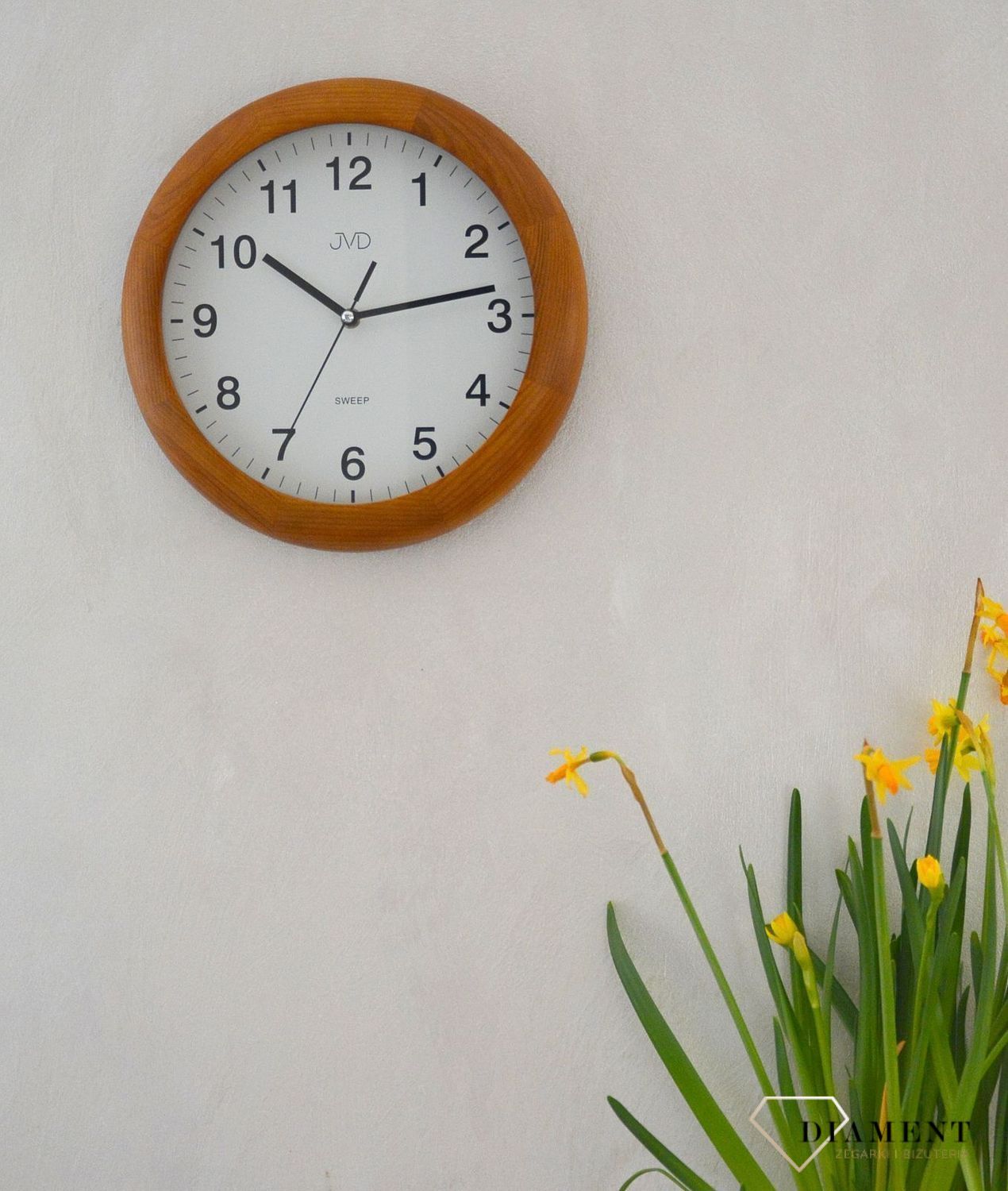 Zegar na ścianę drewniany JVD okrągły NS19020 (2).jpg