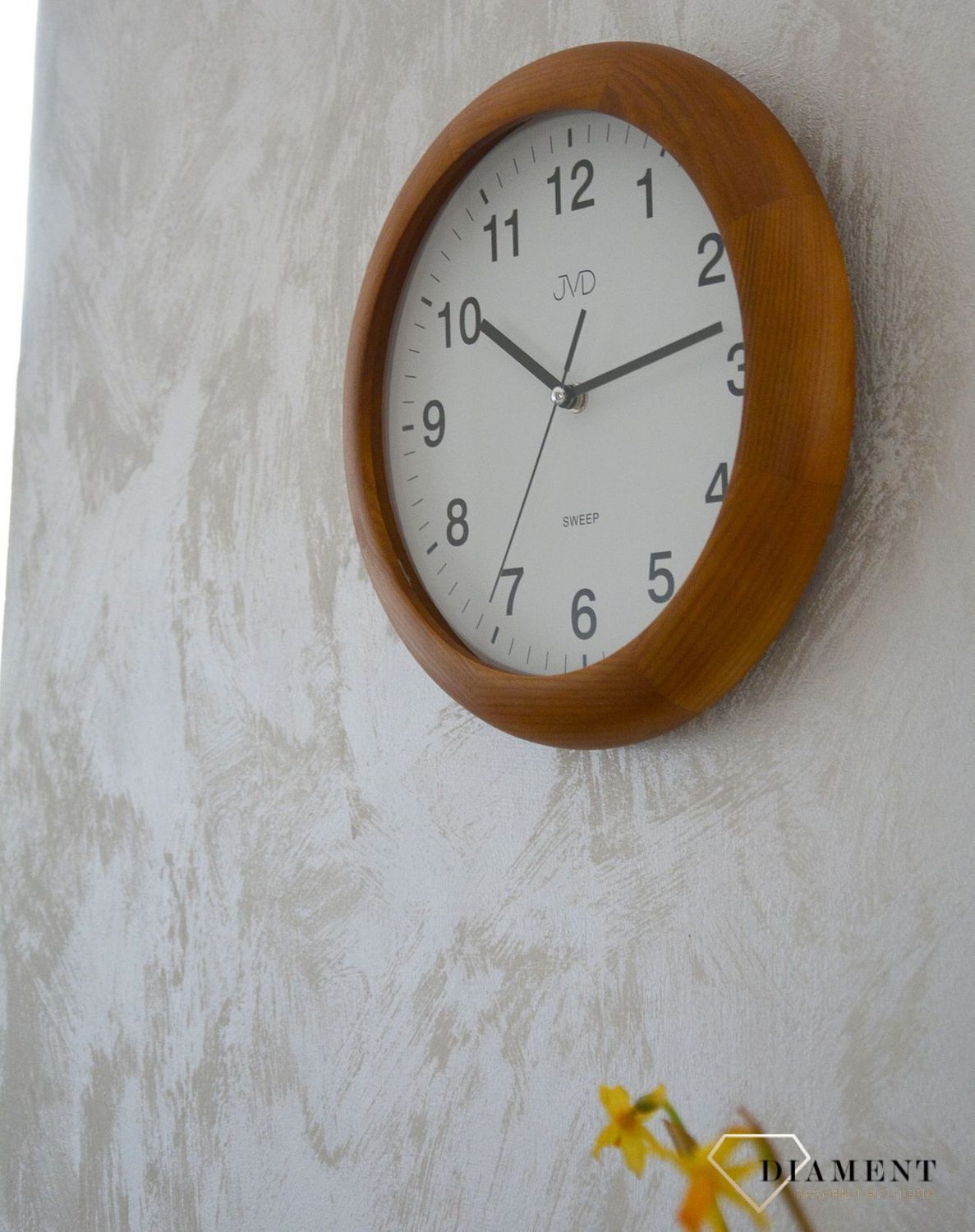 Zegar na ścianę drewniany JVD okrągły NS19020 (2).jpg