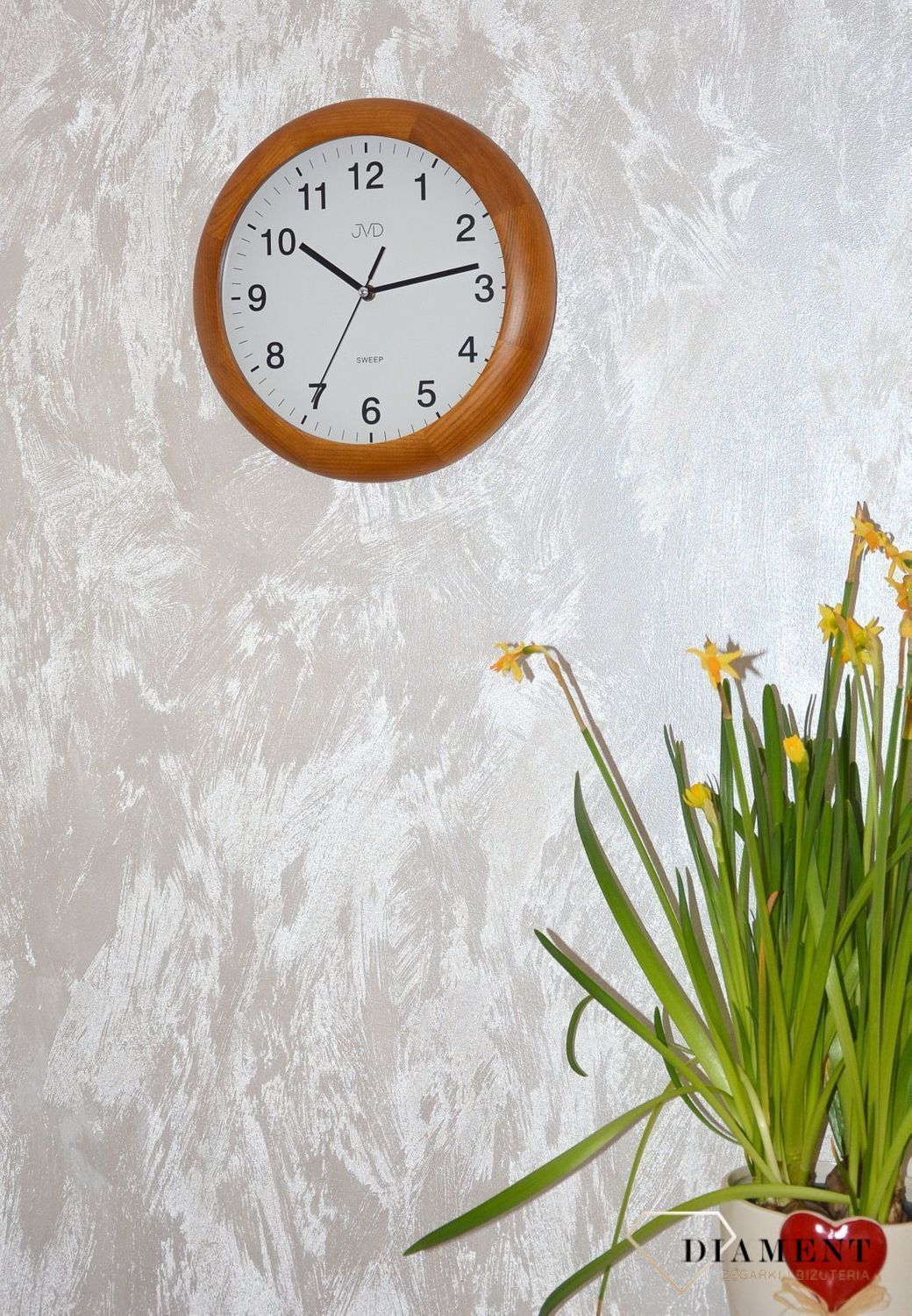 Zegar na ścianę drewniany JVD okrągły NS19020 (2).jpg