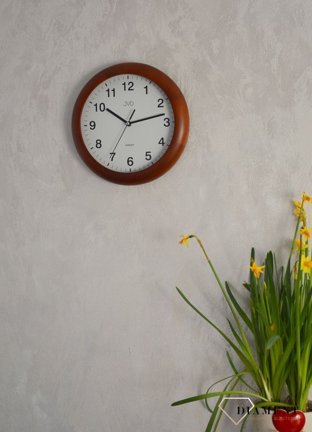 Zegar na ścianę drewniany JVD okrągły NS19020 (1).jpg