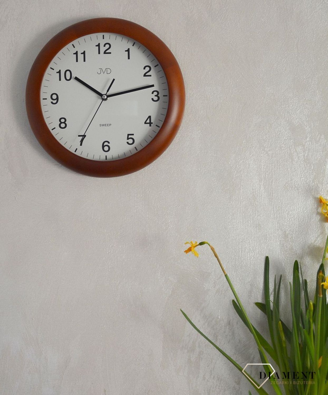 Zegar na ścianę drewniany JVD okrągły NS19020 (1).jpg
