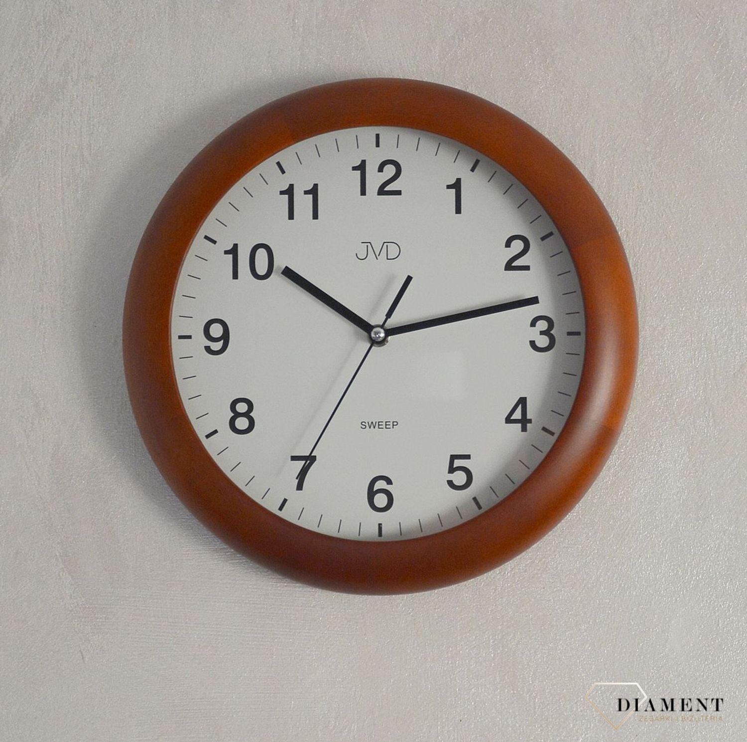 Zegar na ścianę drewniany JVD okrągły NS19020 (1).jpg
