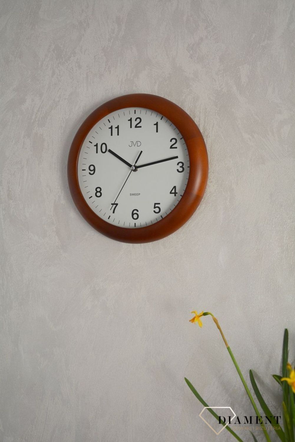 Zegar na ścianę drewniany JVD okrągły NS19020 (1).jpg