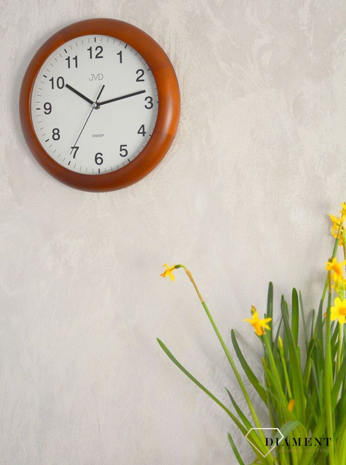 Zegar na ścianę drewniany JVD okrągły NS19020 (1).jpg