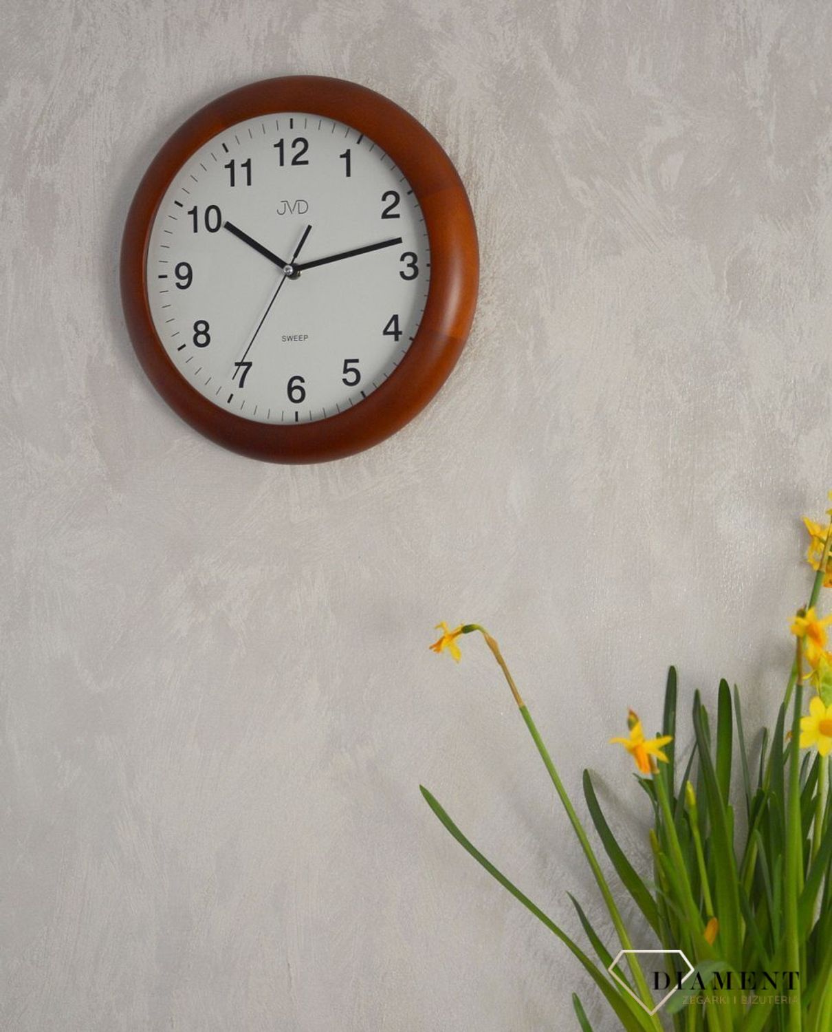 Zegar na ścianę drewniany JVD okrągły NS19020 (1).jpg