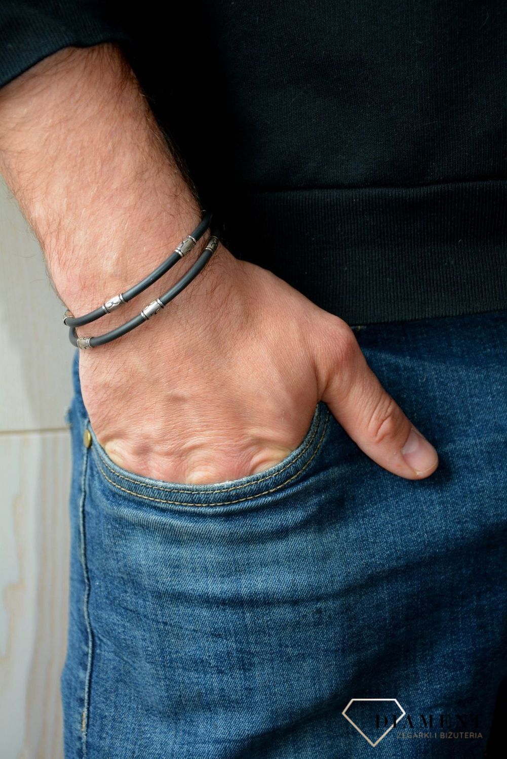 Bransoletka męska kauczuk czarna DIA-NSZ-0029-925s.jpg