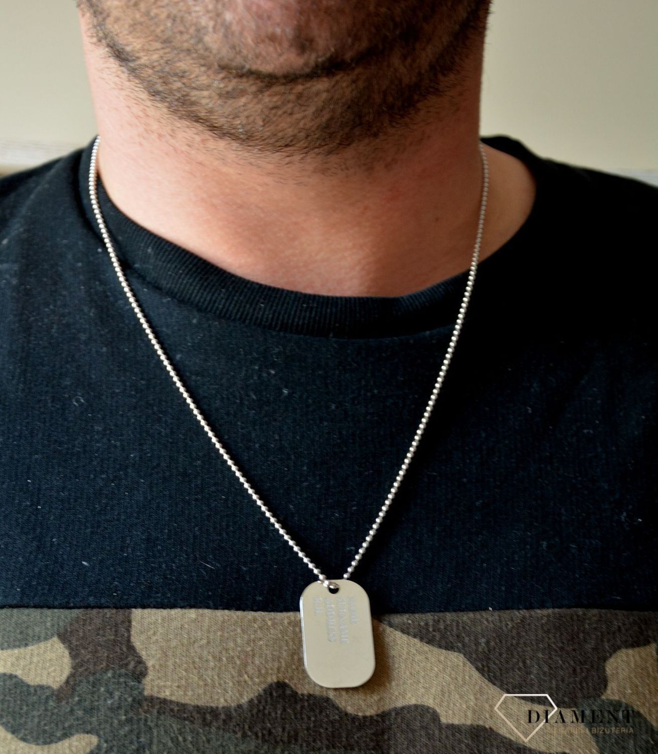 Naszyjnik srebrny męski nieśmiertelnik DIA-BRA-0022-INNEd.jpg