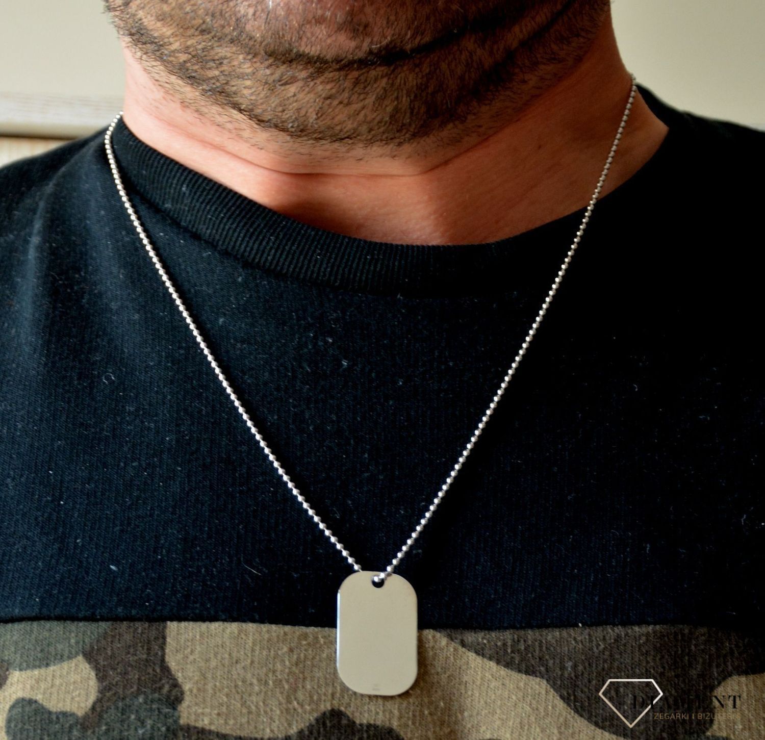 Naszyjnik srebrny męski nieśmiertelnik DIA-BRA-0022-INNEd.jpg