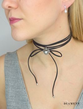Naszyjnik choker damski czarny By Dziubeka NIL2075 (1).JPG
