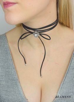Naszyjnik choker damski czarny By Dziubeka NIL2075 (2).JPG