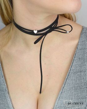 Naszyjnik choker damski czarny By Dziubeka NIL2047 (7).JPG