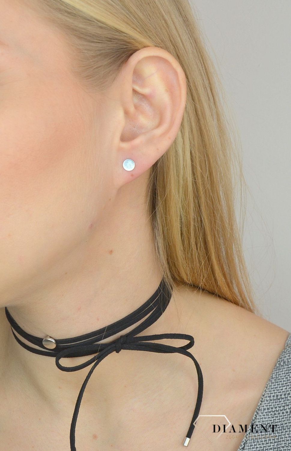 Naszyjnik choker damski czarny By Dziubeka kółeczko NIL2055 ✓Biżuteria damska.jpg