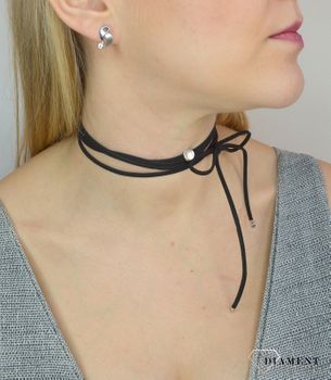 Naszyjnik choker damski czarny By Dziubeka NIL2055 (8).JPG