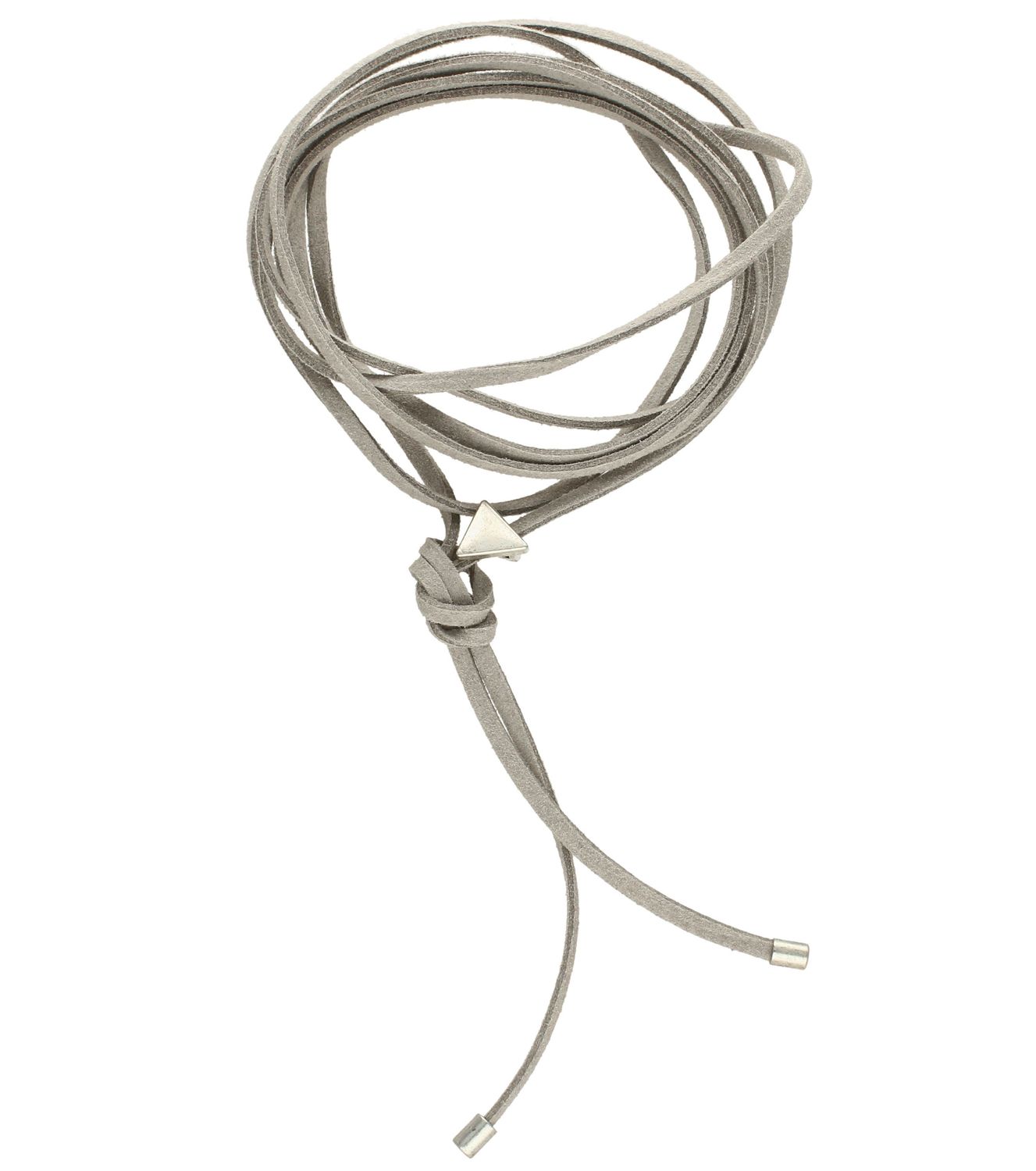 Naszyjnik choker damski szary By Dziubeka trójkącik NIL2084  ✓Biżuteria damska.jpg