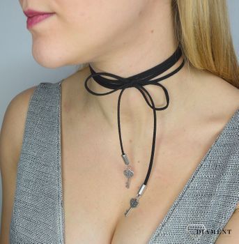 Naszyjnik choker damski czarny By Dziubeka NIL2068 (1).JPG