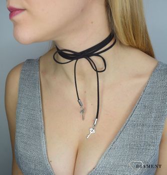 Naszyjnik choker damski czarny By Dziubeka NIL2068 (4).JPG