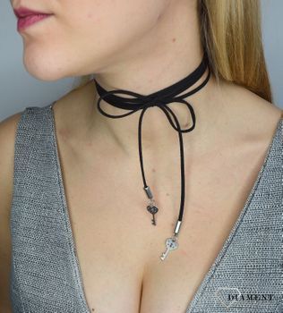 Naszyjnik choker damski czarny By Dziubeka NIL2068 (6).JPG