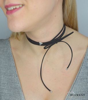 Naszyjnik choker damski czarny By Dziubeka NIL2056 (2).JPG