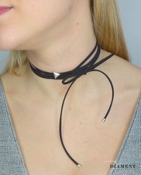 Naszyjnik choker damski czarny By Dziubeka NIL2056 (6).JPG
