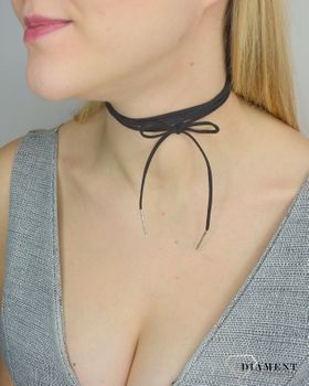 Naszyjnik choker damski czarny Choker (3).JPG