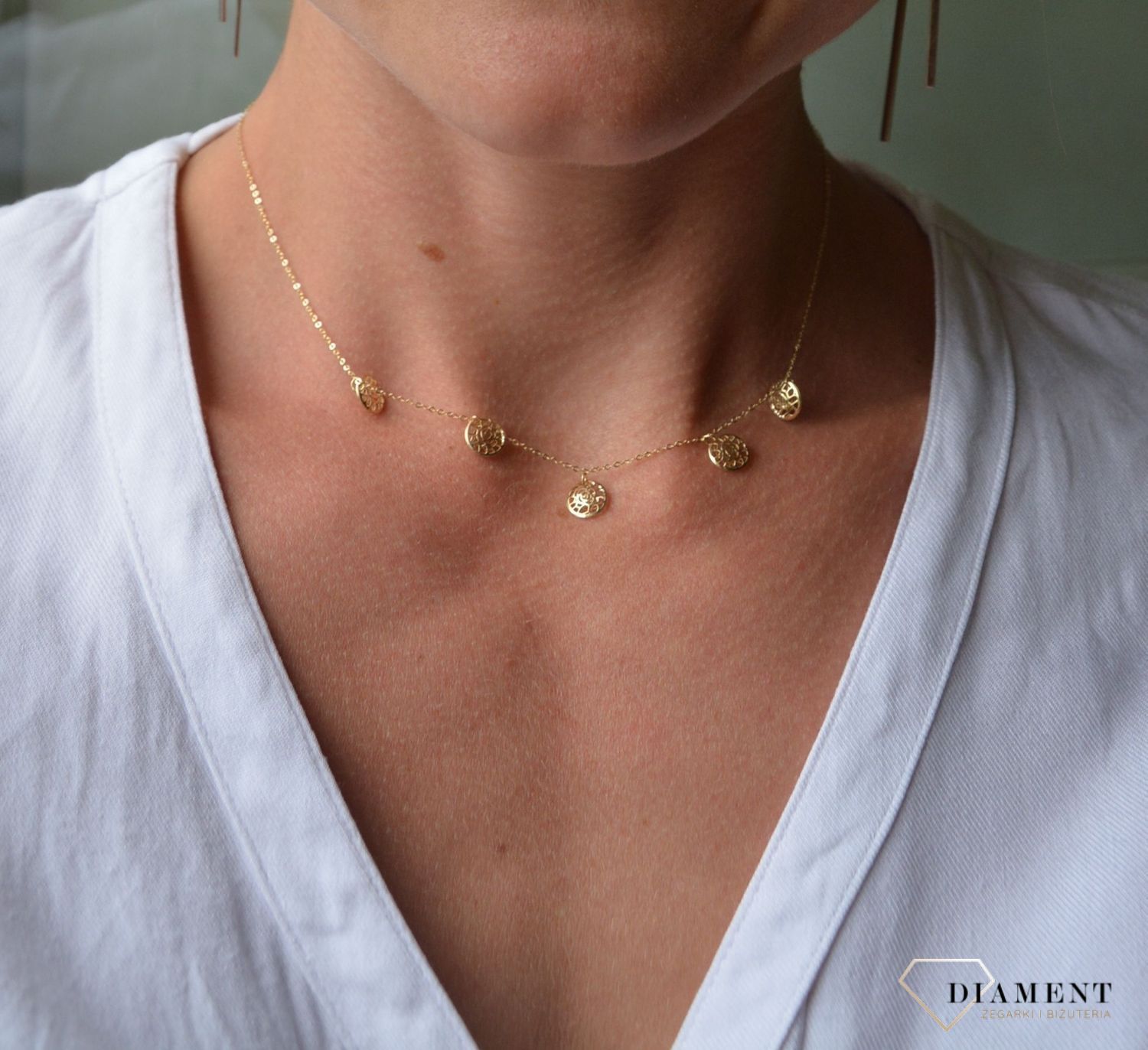 Naszyjnik złoty celebrytka 585 ażury DIA-NSZ-0084-K-585.jpg